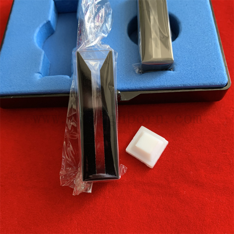 Glasse de laboratoire 1 ml de quartz cellule micro-cuvette avec cuvette en verre de quartz mural noir avec couvercle