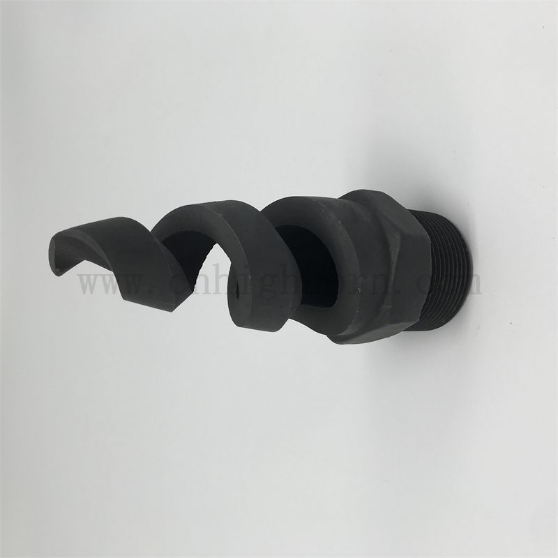 Isolant en carbure de carbure de désulfurisation buse de dureté élevée en céramique sic partie irrégulière