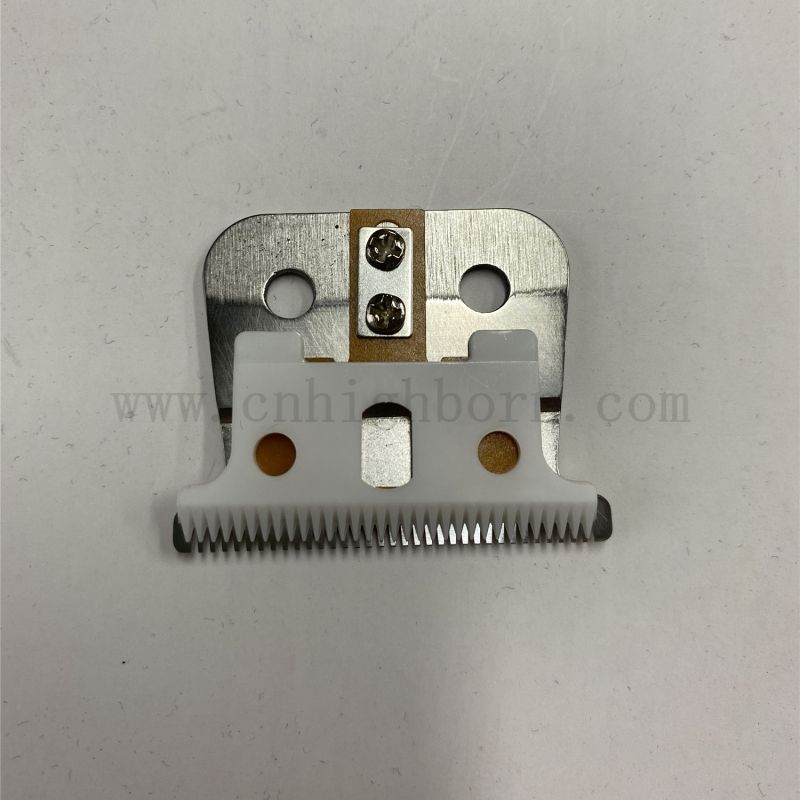 Zircone en céramique en céramique détachable lame de coupe-cheveux animaux avec des lames de remplaçant Clipper de barbere en métal