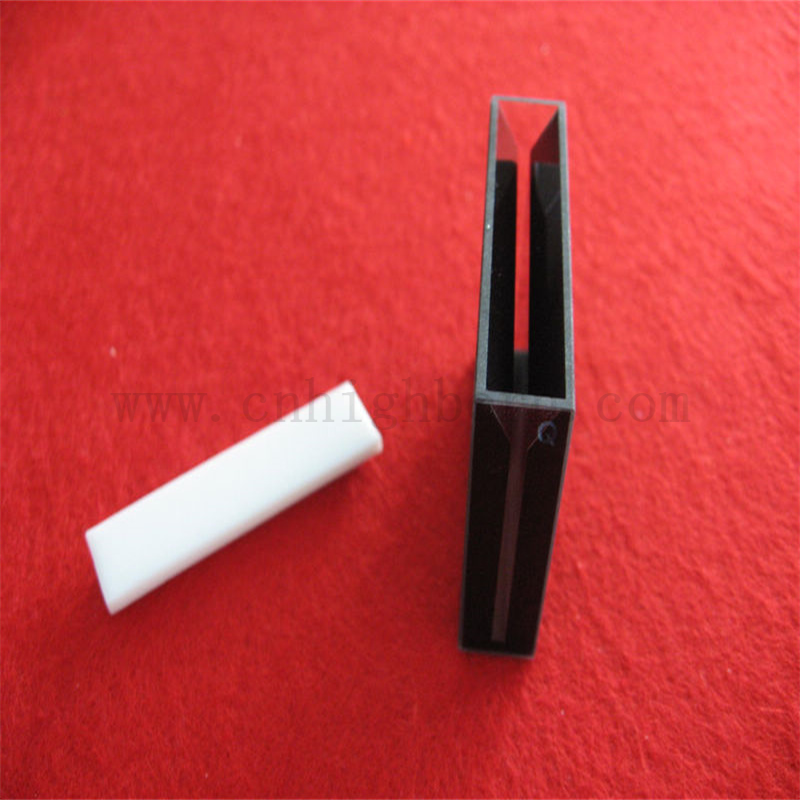 Mur noir ultra grande cellule en verre quartz en verre cuvette labware chimique