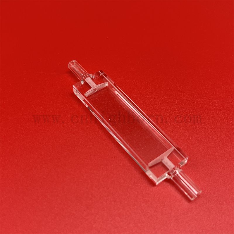 Verre de laboratoire Spectrophotomete Quartz Glass Cuvette Micro Flow Cell