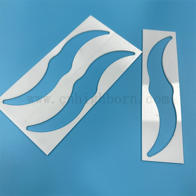 Résistance à l'usure de haute précision personnalisée ZRO2 Piece en céramique Laser Couper Plaque de zircone