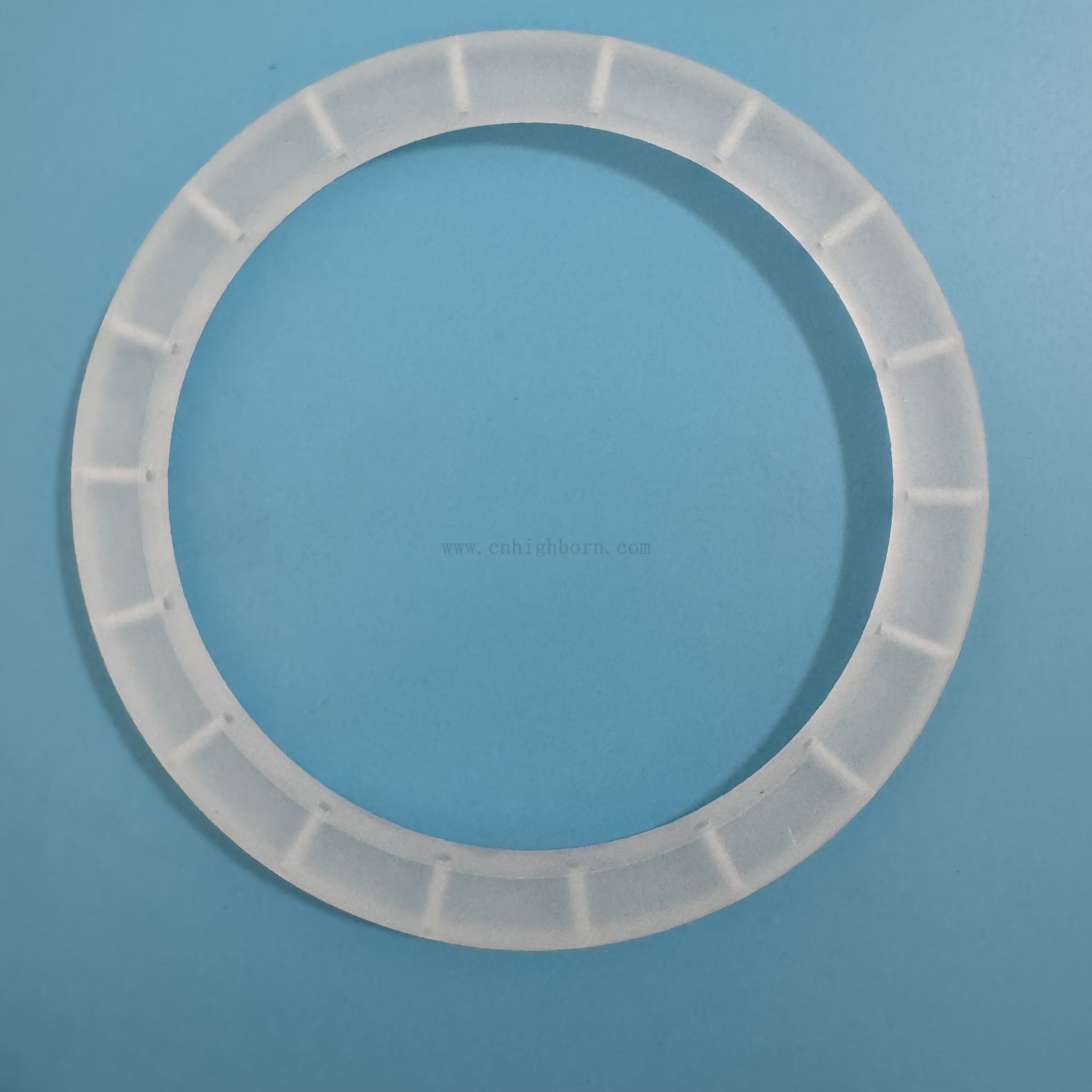 Résistance à la chaleur Bride en verre de quartz givré avec trou pour les applications industrielles