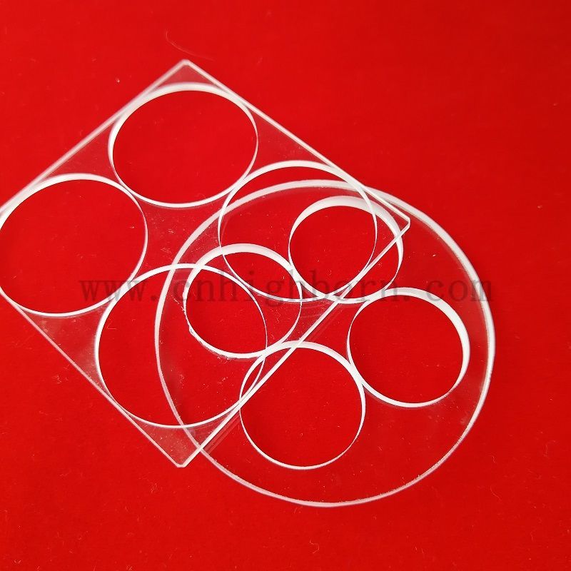 Plaque de silice transparente &agrave; 92&nbsp;%