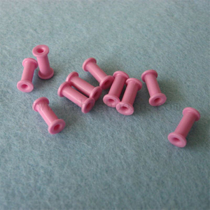 Pièces de guidage de fil en céramique d'alumine de rouleau de fil en céramique de textile de couleur rose