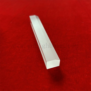 Plaque de verre de silice fondue carrée transparente adaptée aux besoins du client de résistance à la chaleur