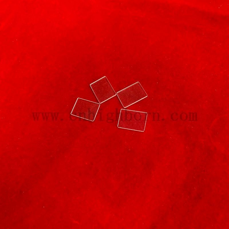 Plaque de verre de quartz transparente