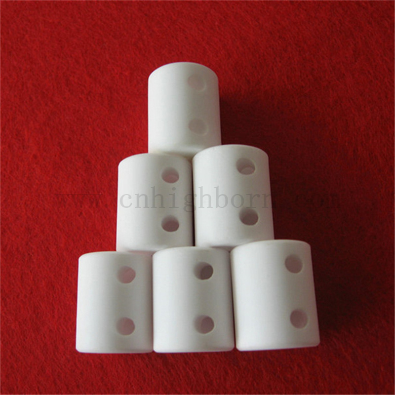 Cylindre d'alumine irrégulier personnalisé AL2O3 TIBE DE SPÉCIAL DE SPÉCIAL