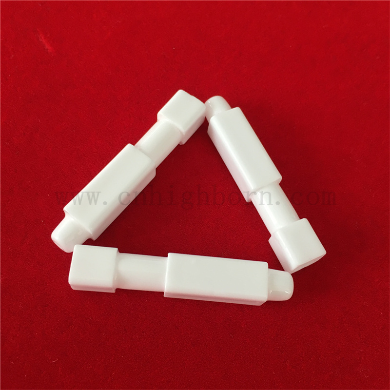 Alumine à gaz d'alumine glacée Allumage de tube d'électrode en céramique AL2O3 personnalisé