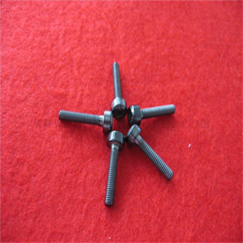 Black ZRO2 Boulon de zircone résistant aux vis d'usolation en céramique