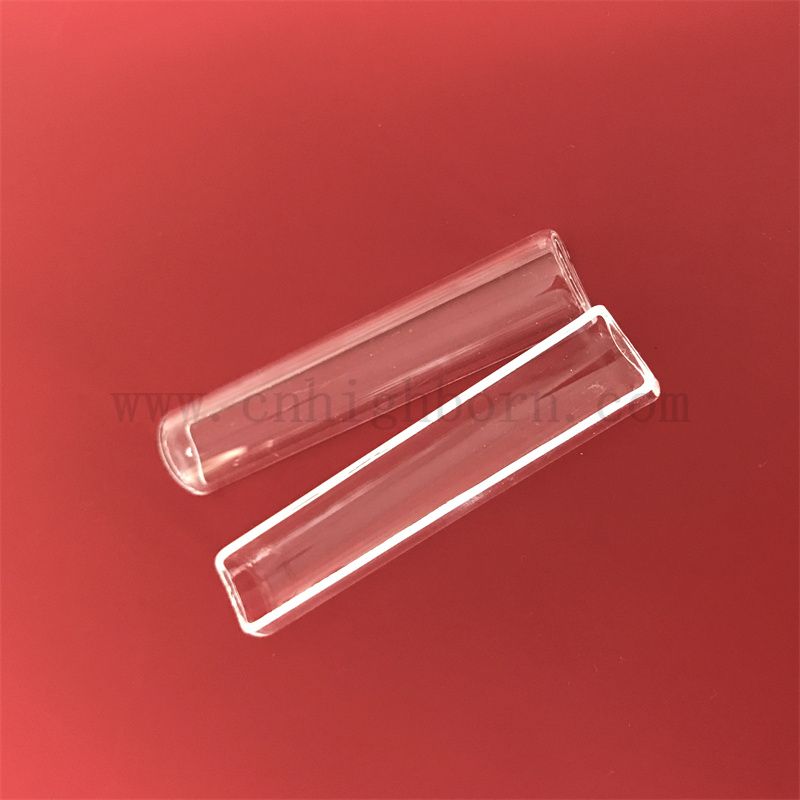 Résistance à la chaleur personnalisée transparent transparent en verre de quartz de silice fusionnée