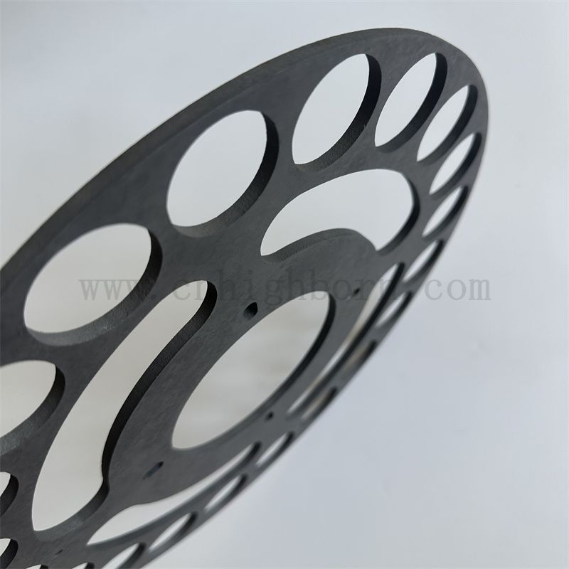 Résistance à l'usure RBSIC Silicon Carbure Ceramic Disc Sisic Plate Sic