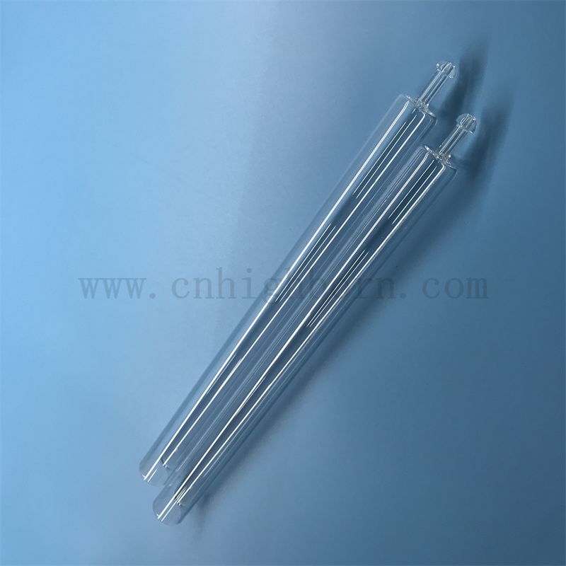 Résistance à la chaleur personnalisée transparent en verre de silice fusionnée transparente