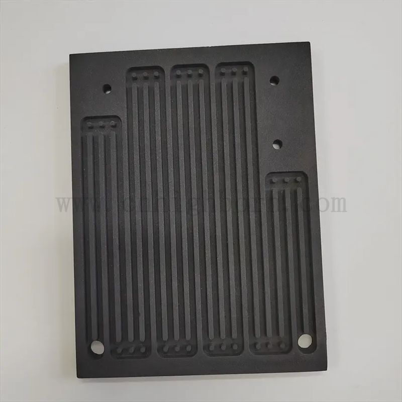 RBSIC / SISIC personnalisé Silicon Carbure Céramique Bipolar Plate SIC Board