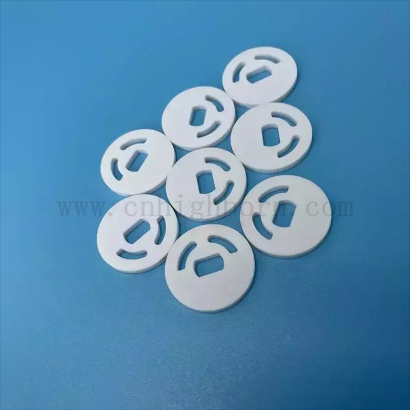 Disque d'isolation en céramique résistant à l'usure du plat rond Al2O3 d'alumine