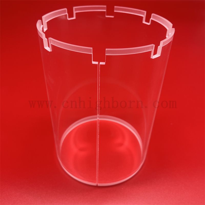 Forme de qualité personnalisée de haute qualité tube en verre de silice fondu