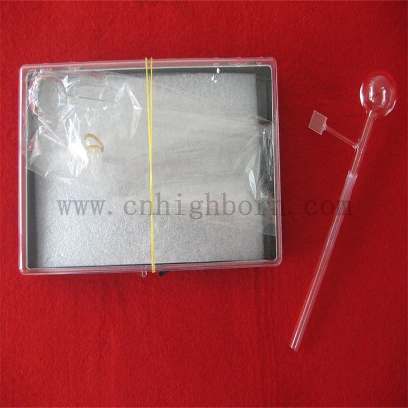 Couche de quartz de laboratoire 2 côtés Cuvette en verre transparent pour le spectrophotomètre