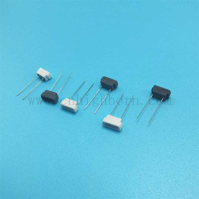 Couleur noire en céramique microporeuse personnalisée 9x4x4.3 mm Pâte de cigarette électronique Core atomisant avec plomb 