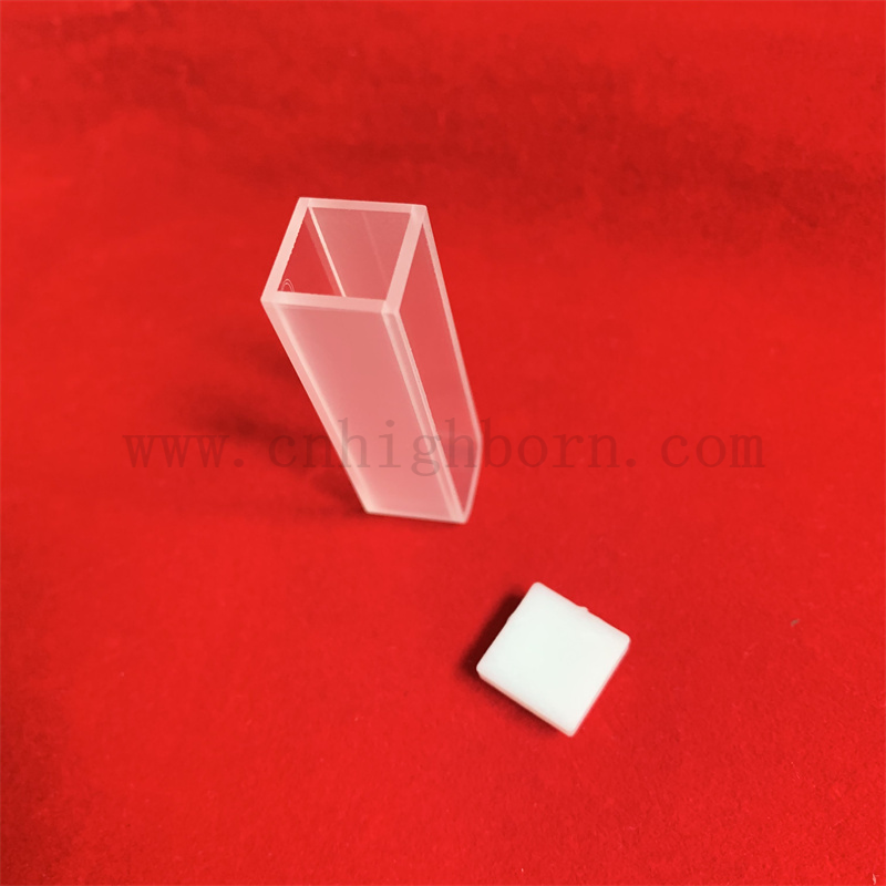 Laboratoire Round Bottom Standard Q104 Optical Very Flow Cell de 3,5 ml Spectrophotomètre en verre CUVETTE en verre