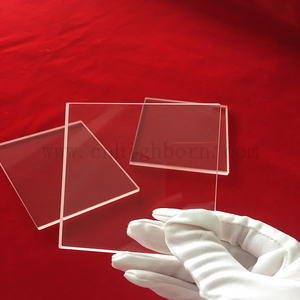 Plat de silice fondu UV transparent à transmission lumineuse élevée à 90 % 