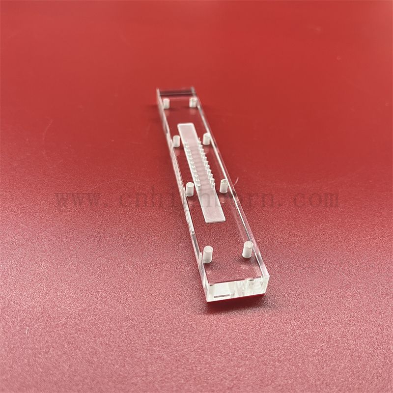 Résistance à haute température Deep Process Laboratory Clear Quartz Instrument pour les études de verre expérimentales