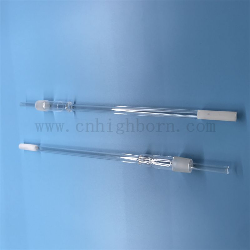 Forme de forme personnalisée à la chaleur à la chaleur tube de quartz en verre de silice fusionnée