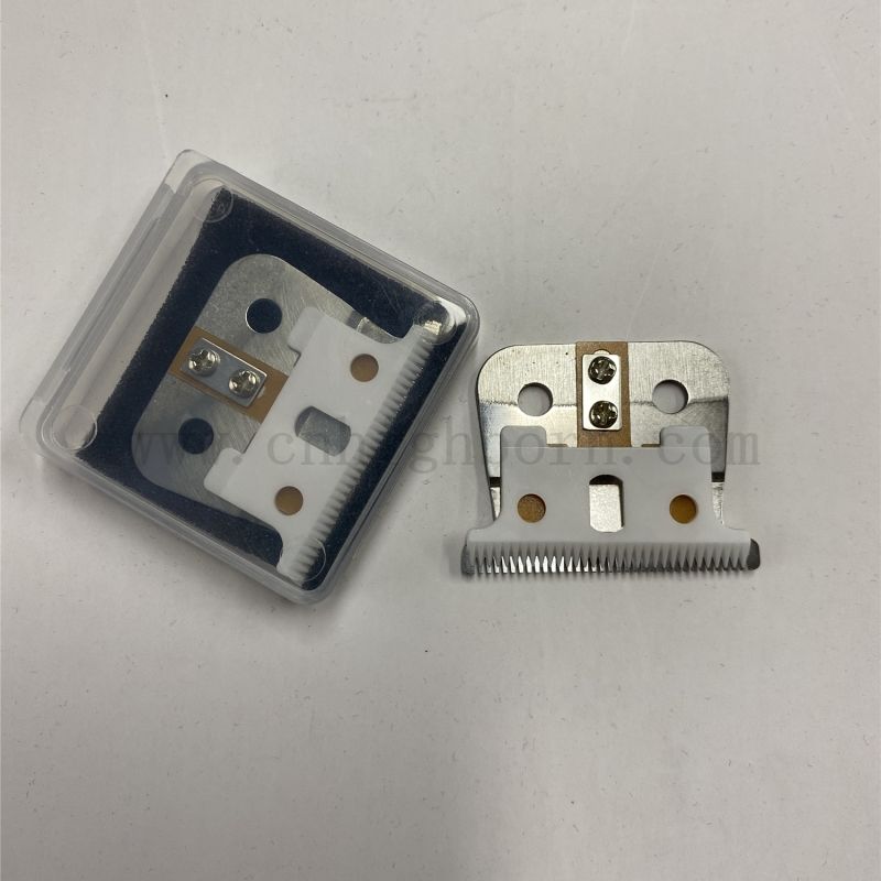 Zircone en céramique en céramique détachable lame de coupe-cheveux animaux avec des lames de remplaçant Clipper de barbere en métal