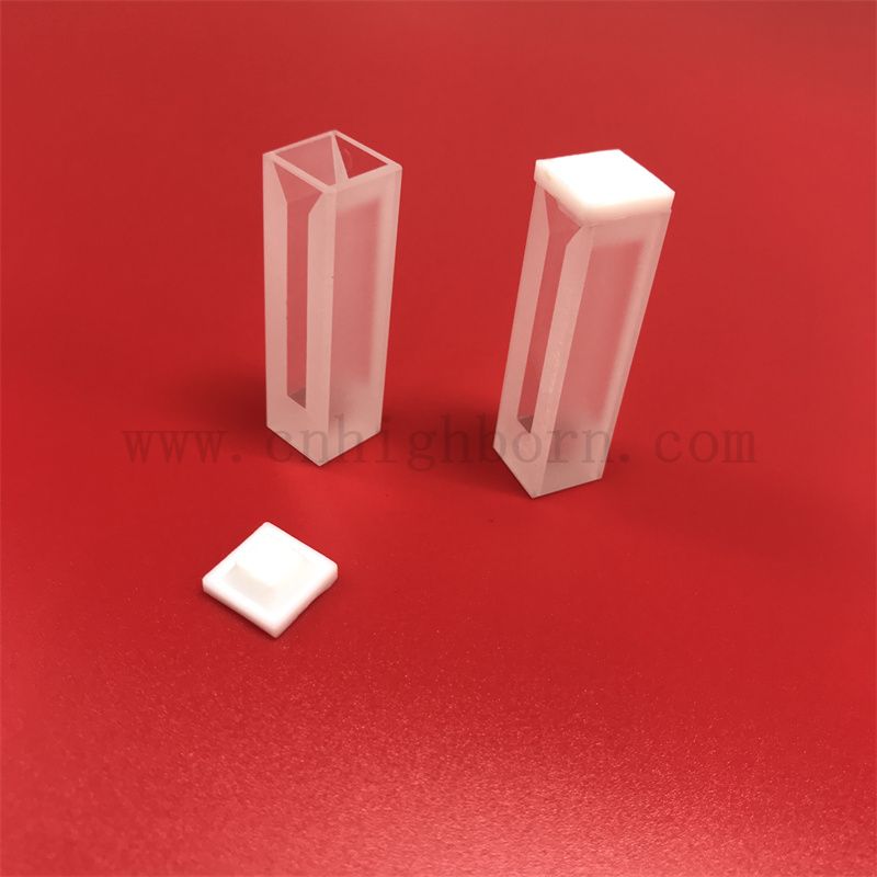 Instrument de laboratoire à transmission élevée en verre optique en verre cellule UV à quartz cuvette