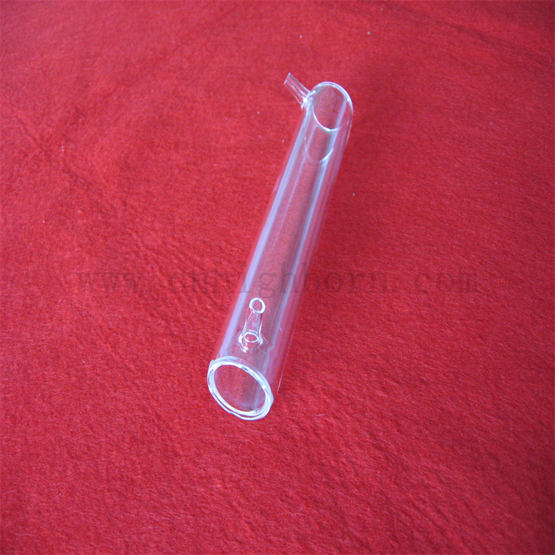 Spectromètre transparent personnalisé Optical Cylindrical Cylinder Type Cuvette en verre quartz