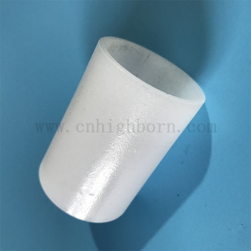 Taille personnalisée résistante à la chaleur opaque tube en verre de silice fusionnée 