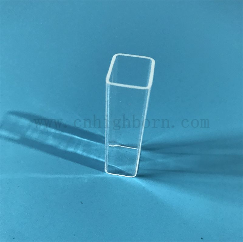 Tube carré en verre personnalisé à haute température à haute température 