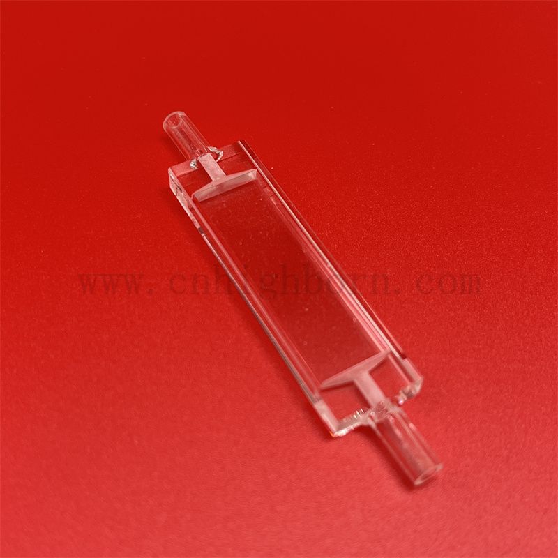 Verre de laboratoire Spectrophotomete Quartz Glass Cuvette Micro Flow Cell