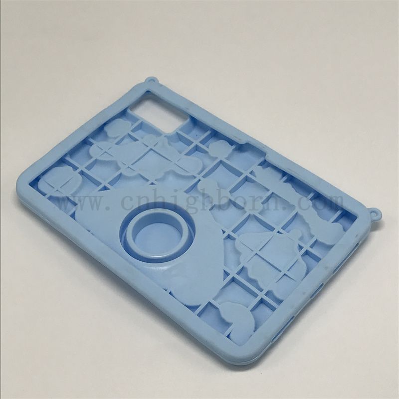 Couleur bleu silastic couvercle de protection en silicone en caoutchouc iPad 