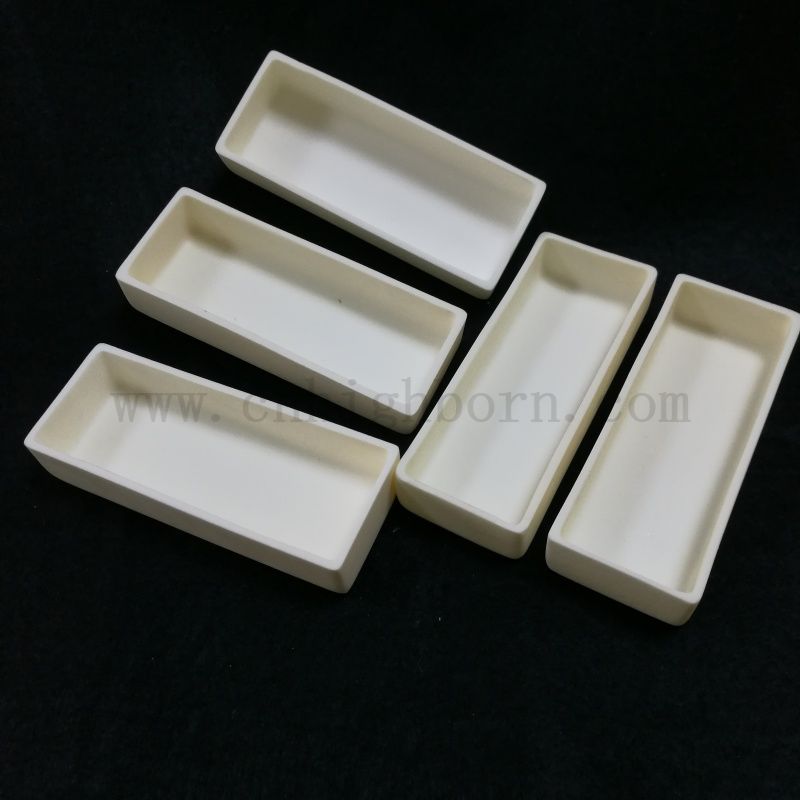 Confractoire Corundum en céramique Boat à combustion 99% AL2O3 CURIGING CURIGIN