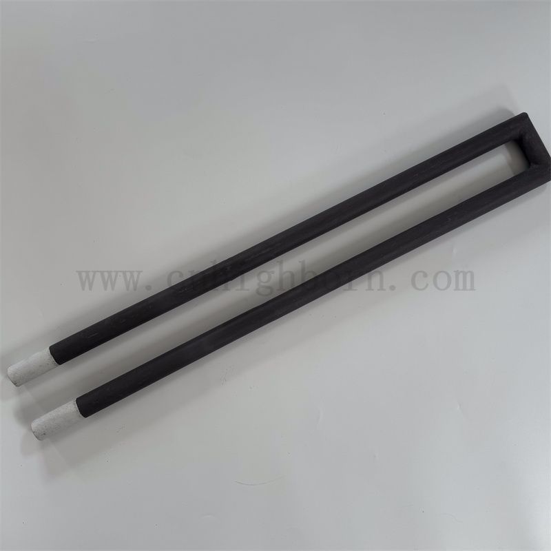 Élément de chauffage en carbure de silicium réfractaire isolant SIC Céramique U Type