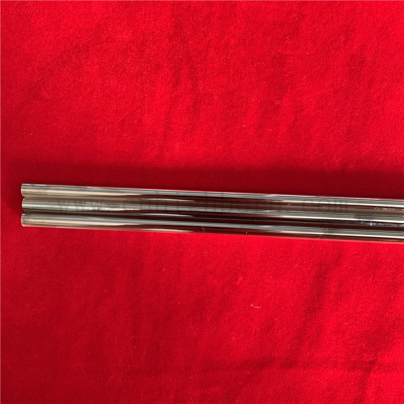 Tube en verre de silice à quartz à chaleur personnalisée avec chrome enduit