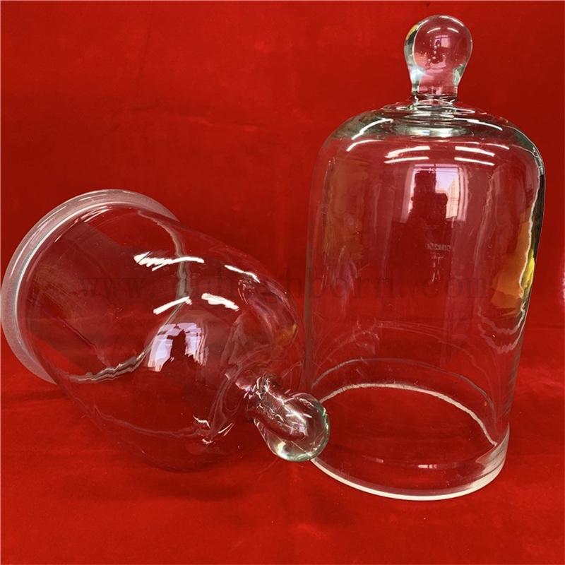Haut-pureté claire couverture de bocal en verre en verre borosilicate
