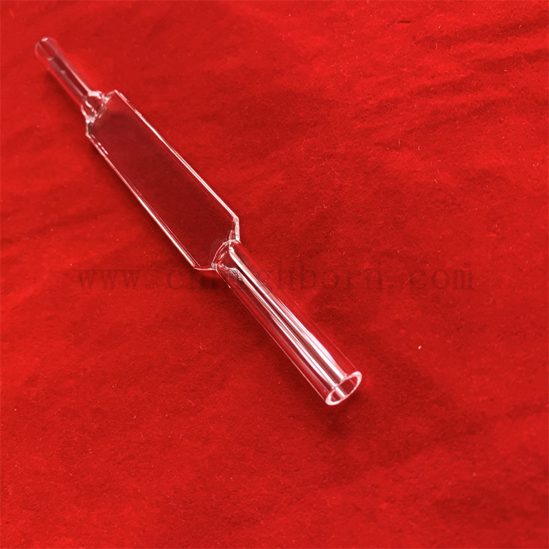 Ustensiles de laboratoire Taille personnalisée Flux de haute précision à travers le spectrophotomètre cellulaire CUVETTE DE VERRE DU TIRZ