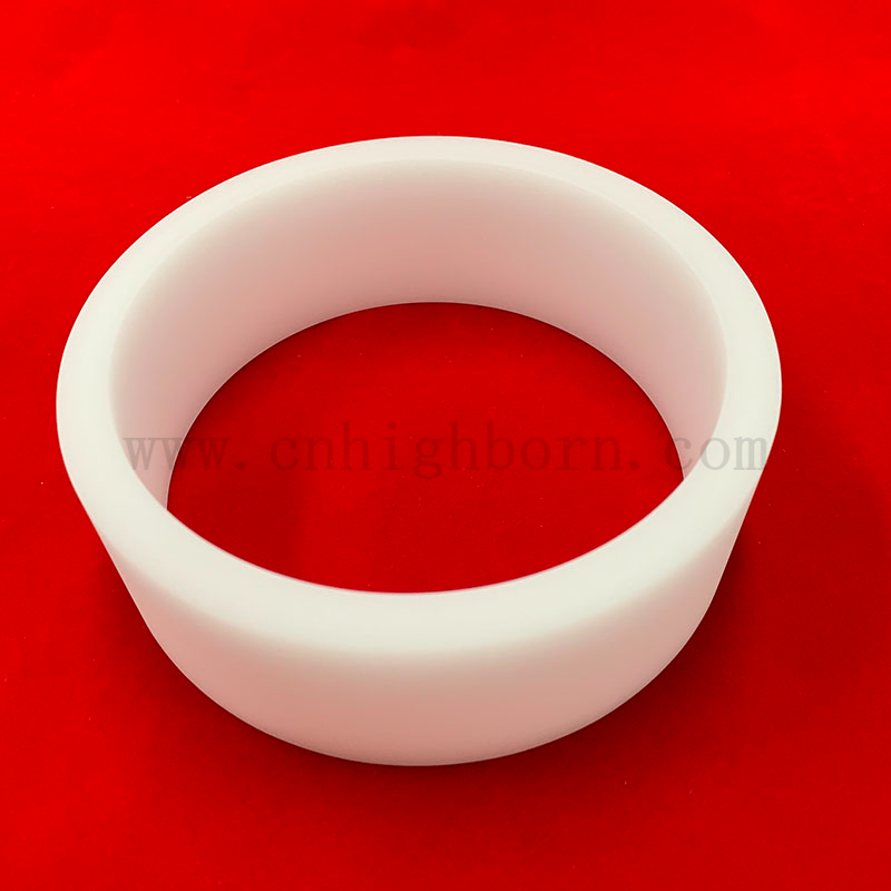 Bouche à vide à tube à tube de silice fusionnée blanche blanc laiteux