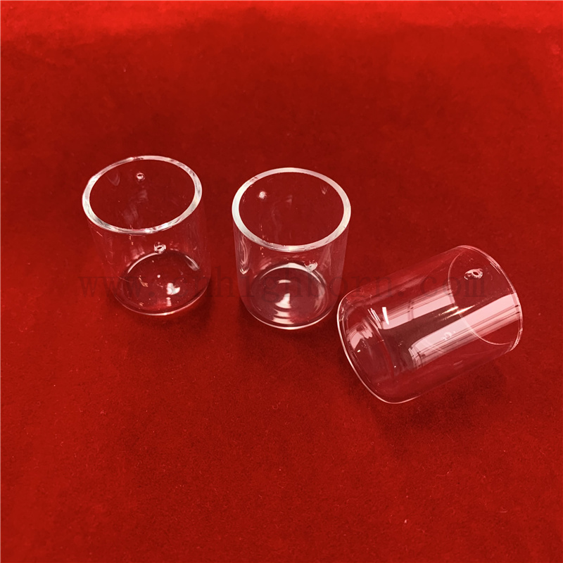 Forage au laser en verre transparent en verre rond Cerceau du cylindre