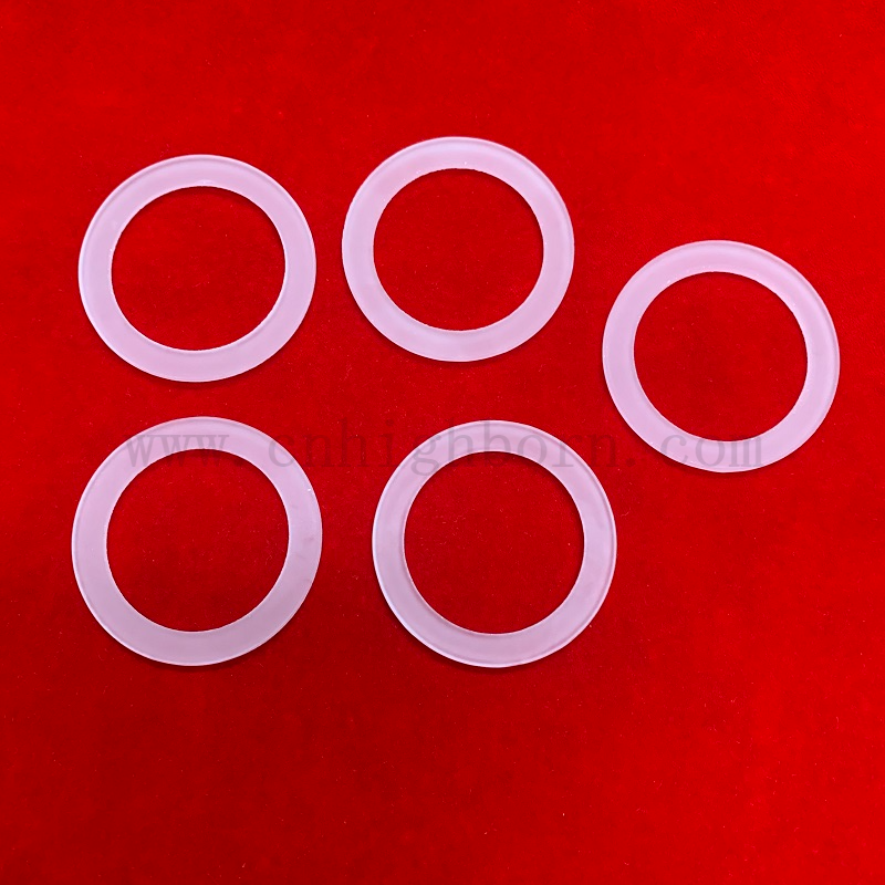 Bride en verre de silice fusionnée à opaque à la chaleur personnalisée