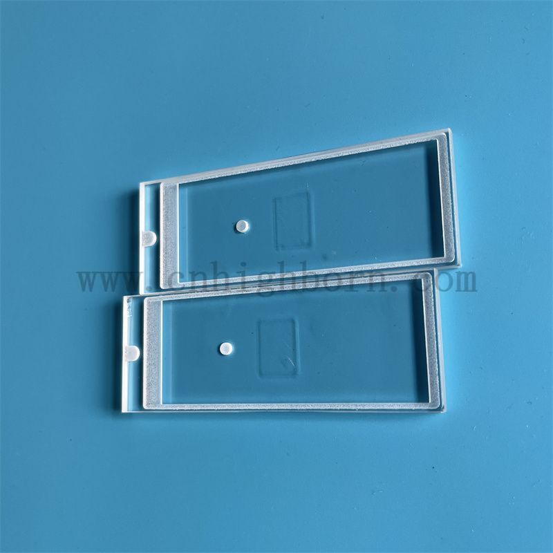 Panneau de verre de quartz 