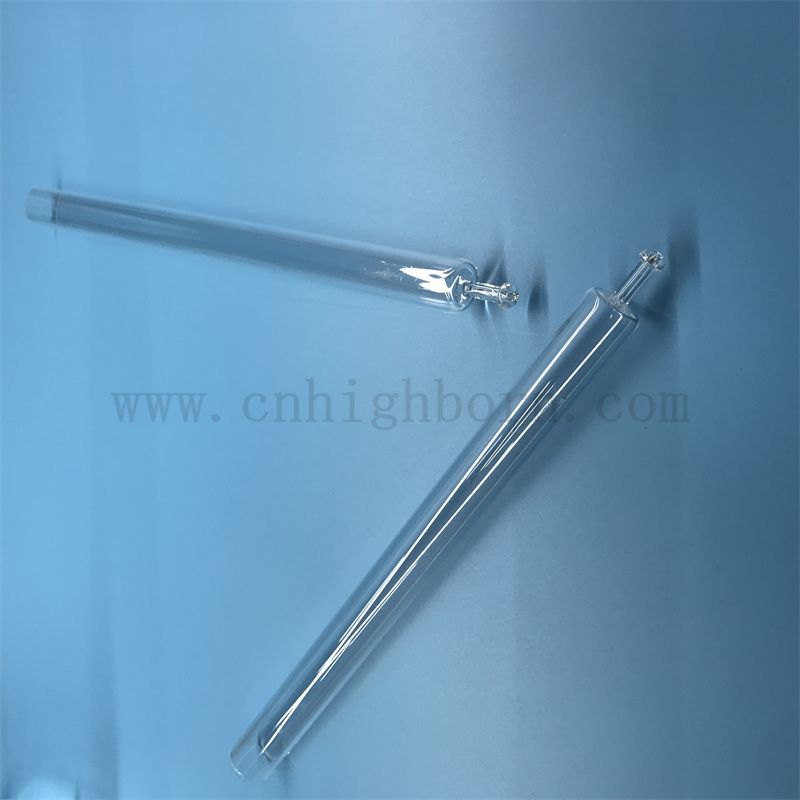 Résistance à la chaleur personnalisée transparent en verre de silice fusionnée transparente