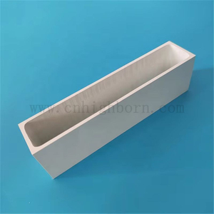 Contanier de fusion rectangulaire en céramique de nitrure de bore de creuset de haute pureté 99% BN