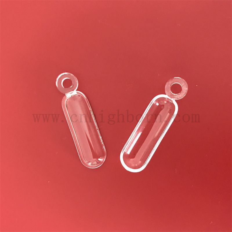  Résistance à la chaleur personnalisée transparent transparent en verre de quartz de silice fusionnée
