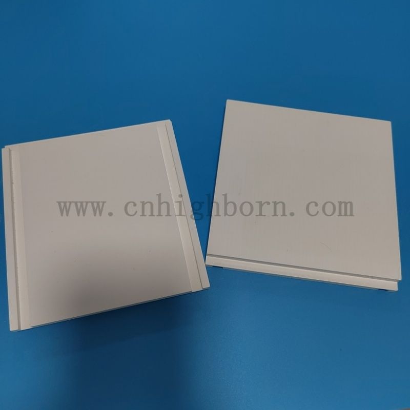 Plaque de nitrure de bore de placage en céramique court avec rainures