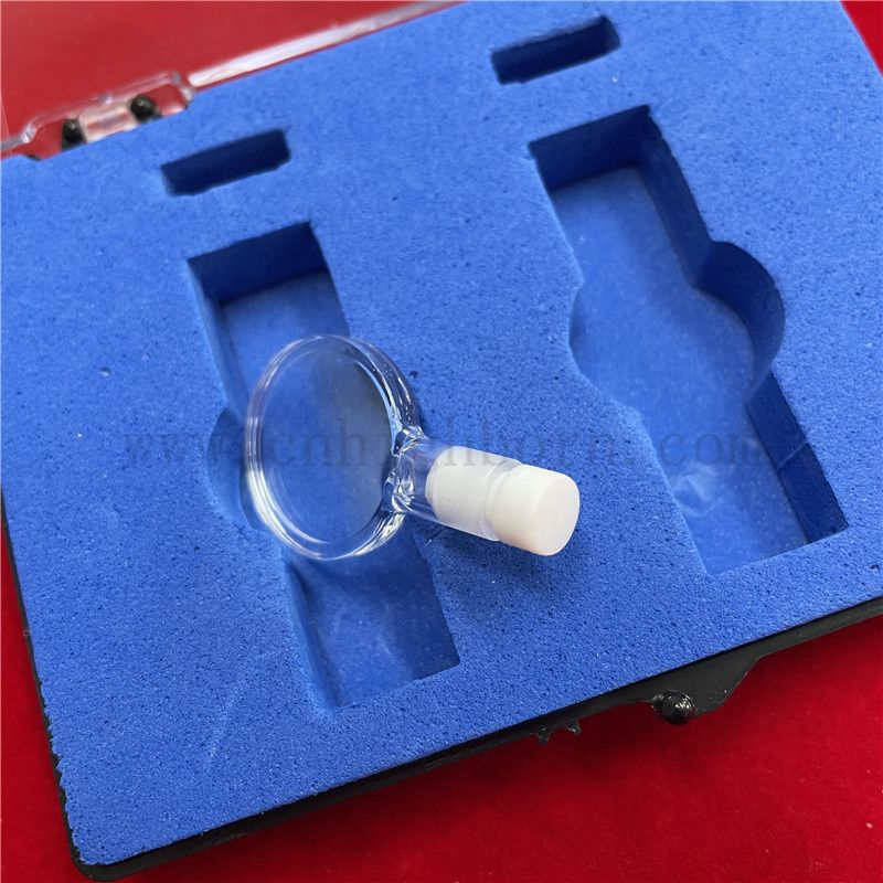 Spectrophotomètre à haute précision CUVETTE CUVETTE VIE DE VERRE OPTIQUE Clean à couvercle