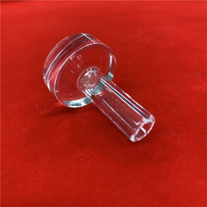 Tapé de forme T Publié à haute pureté Fonction Fonction de silice Tourbe à chaleur Clean en verre Pipes en verre