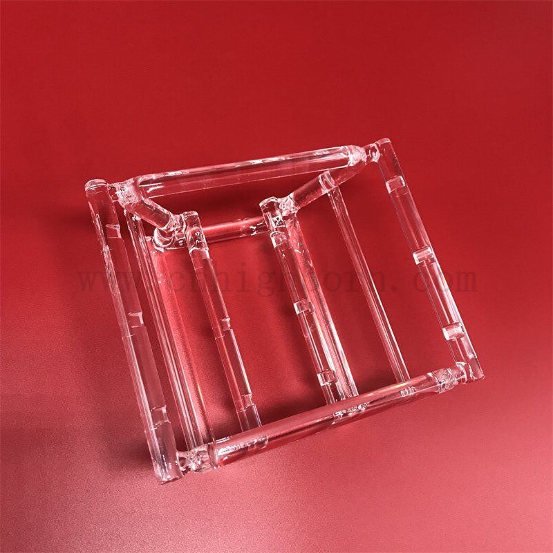 Board en verre de quartz de silice fusionné transparent et résistant à la chaleur transparent