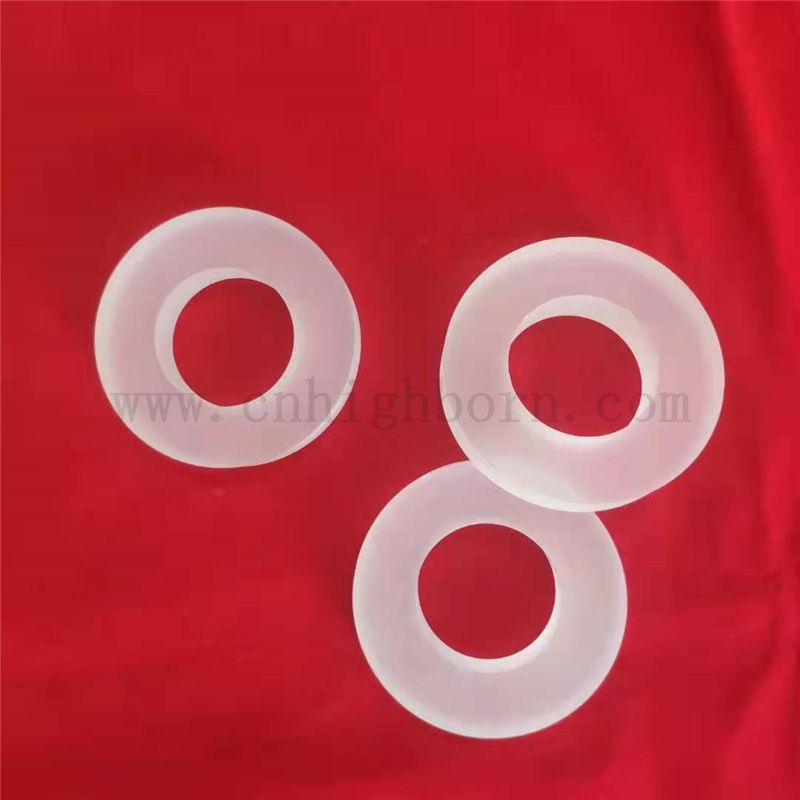 Bride de verre de quartz de coupe